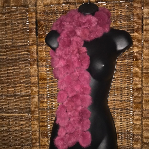 Rabbit Fur Scarf - Picture 4 of 6